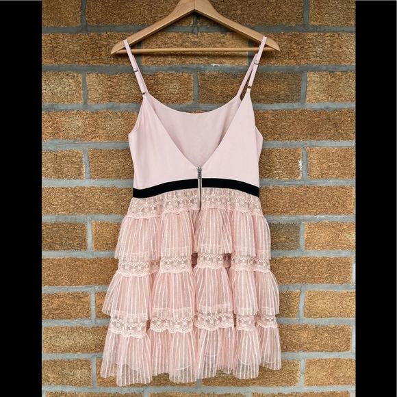 Alice & Olivia - Pale Pink Tulle Dress size 10 - Picture 4 of 12